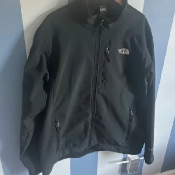 The North Face Apex Jacket Mens XXL Black Full Zip Softshell Outdoor - Picture 1 of 7